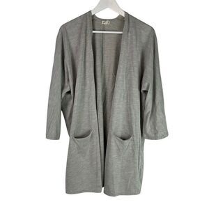 Donni. One Size Womens Topper Cardigan Taupe White